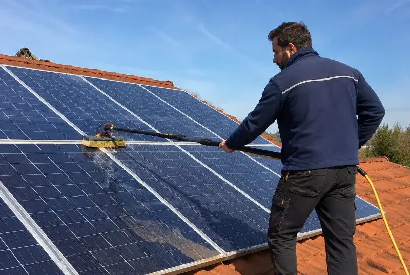 Nettoyage et entretien de panneaux solaires à la Bégude-de-Mazenc